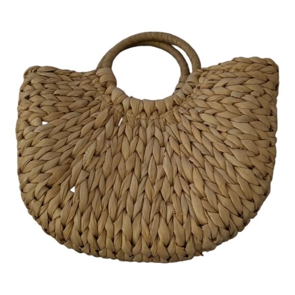 Bride Purse Rattan Wicker Tote 12x9 - Picture 2 of 3